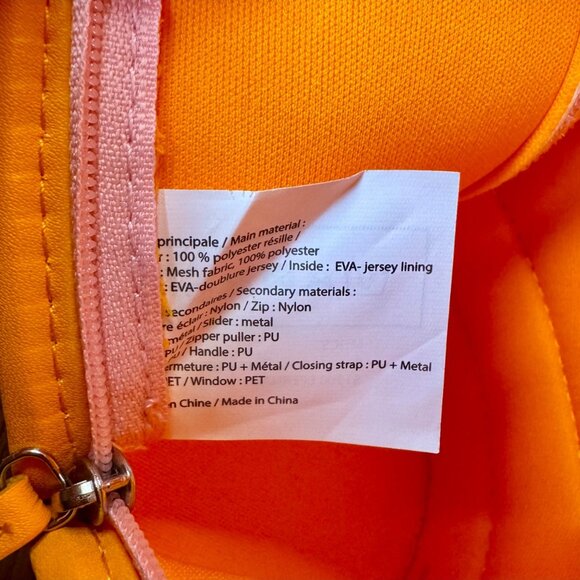 VEUVE CLICQUOT Pink Champagne Bottle Ice Jacket Orange Insulated Bottle Bag NEW - Picture 7 of 7